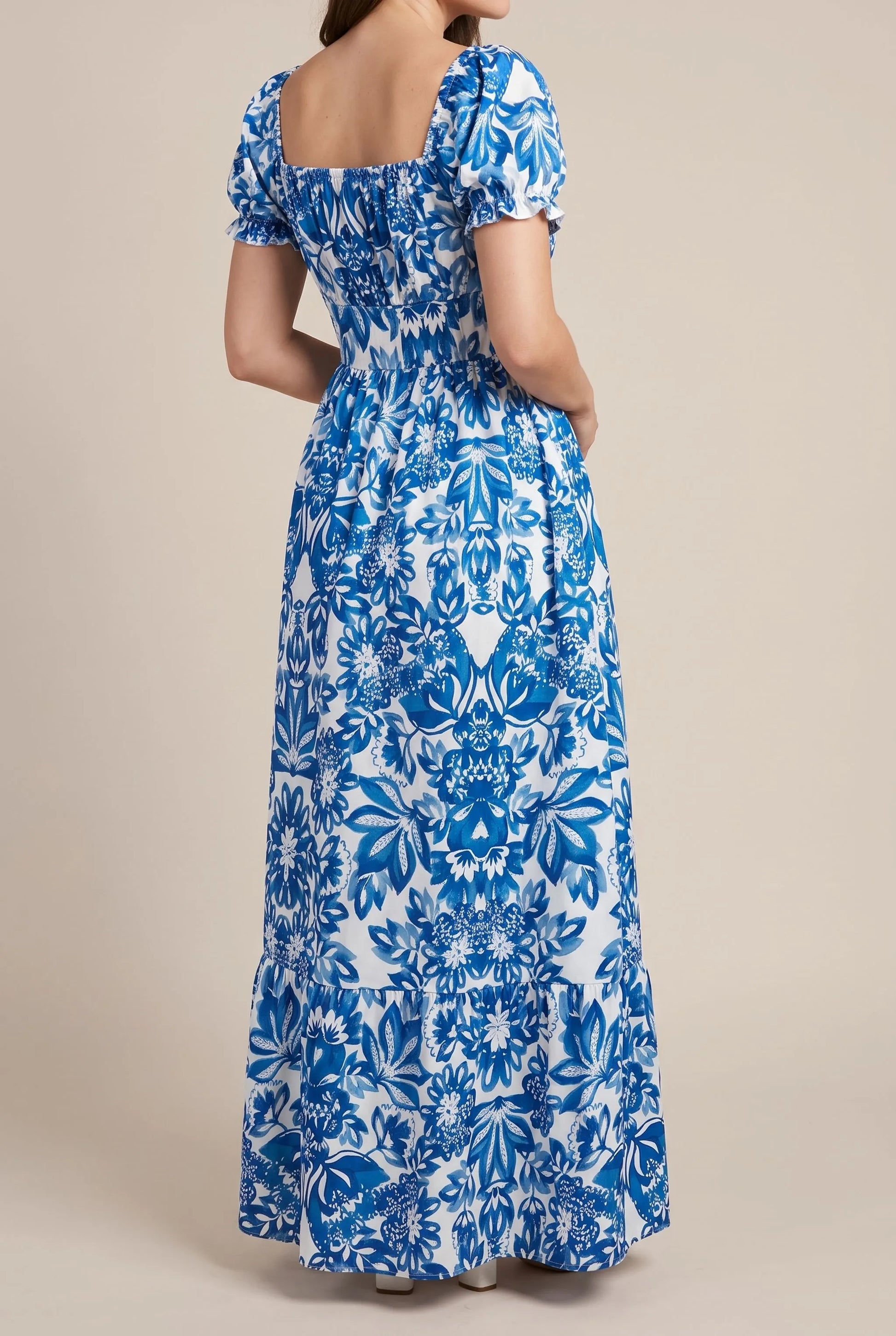 Azuliana | Elegantes Sommerkleid Mit Blumenmuster