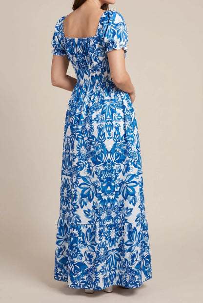 Azuliana | Elegantes Sommerkleid Mit Blumenmuster