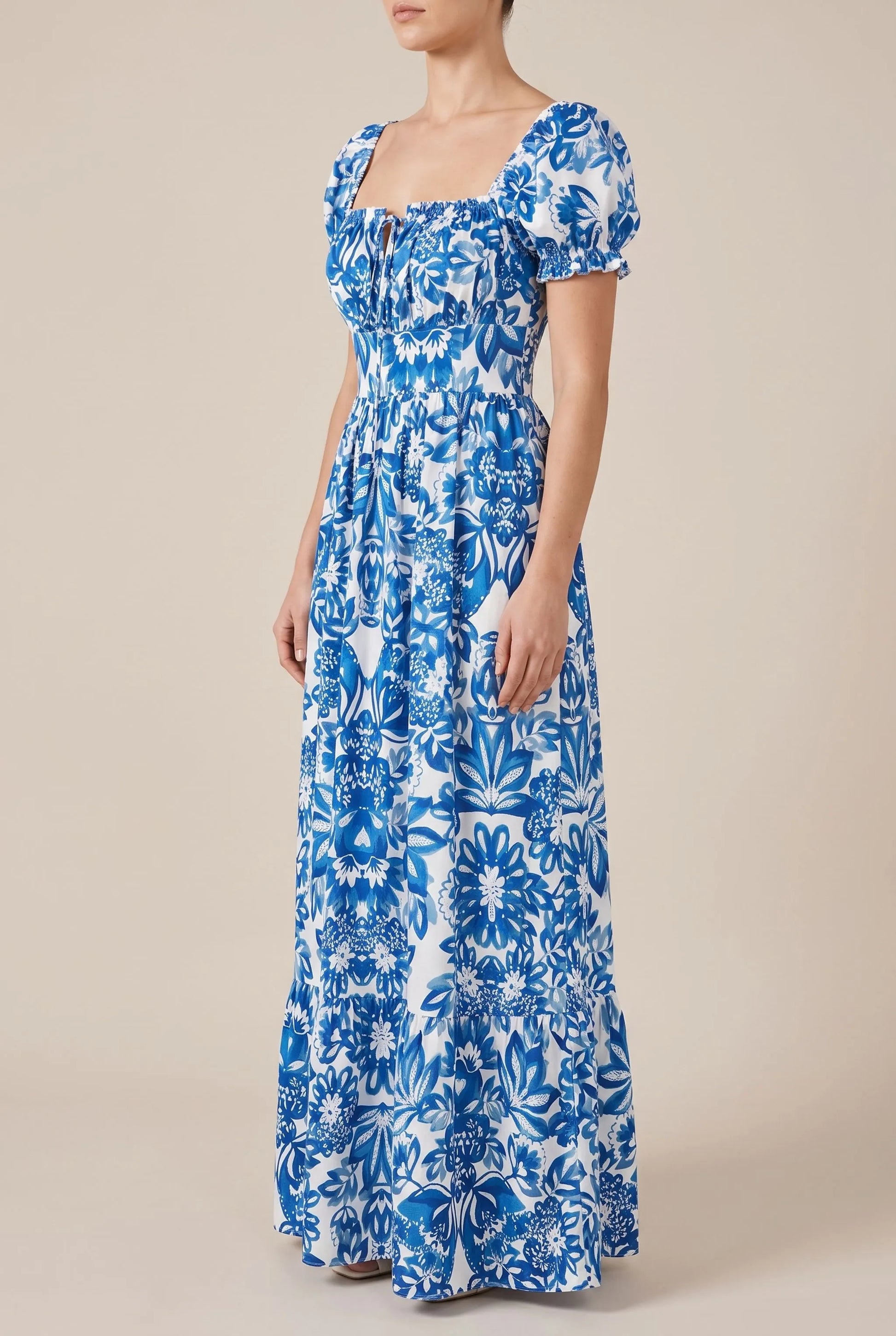 Azuliana | Elegantes Sommerkleid Mit Blumenmuster