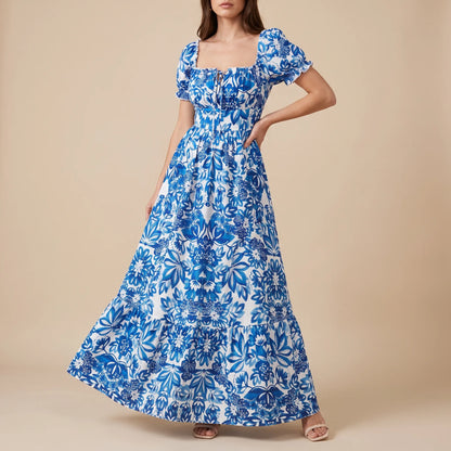 Azuliana | Elegantes Sommerkleid Mit Blumenmuster