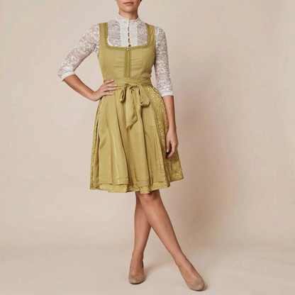 BavarianChic | Elegantes Knielanges Dirndl Für Damen