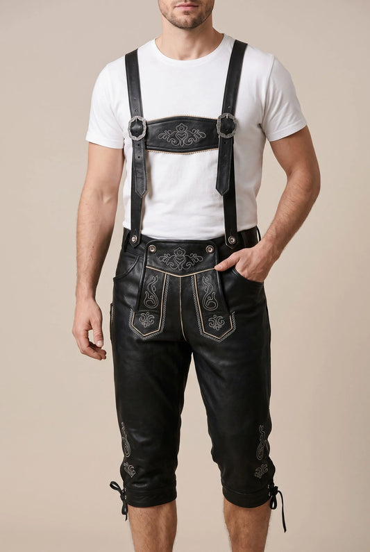 BavarianTide | Klassische Kniebundhose Mit Traditioneller Stickerei