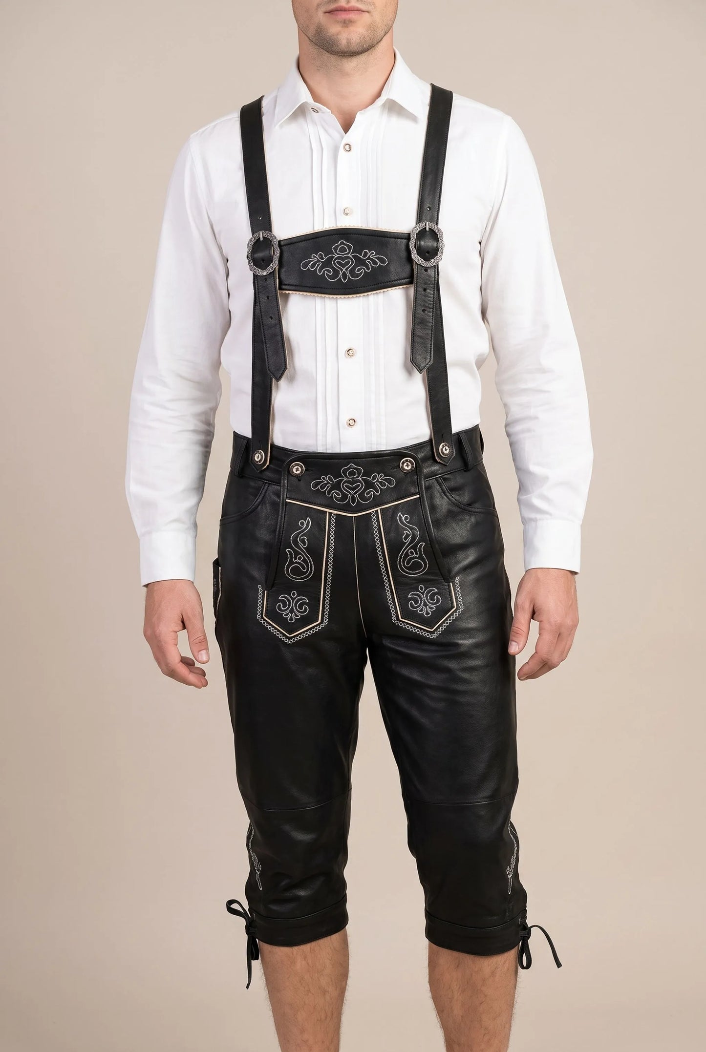 BavarianTide | Klassische Kniebundhose Mit Traditioneller Stickerei
