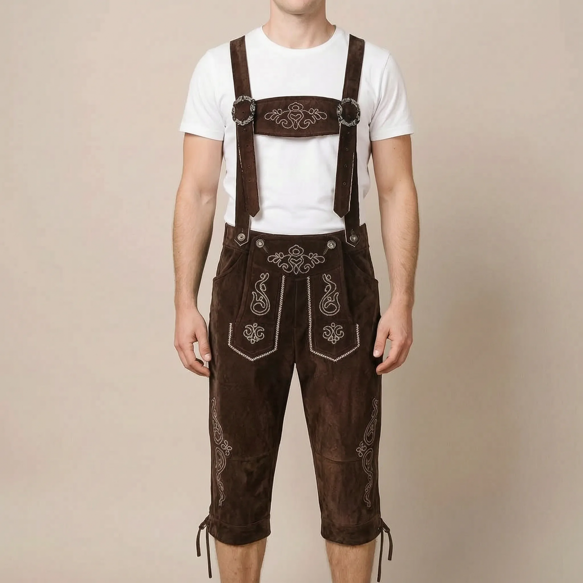 BavarianTide | Klassische Kniebundhose Mit Traditioneller Stickerei