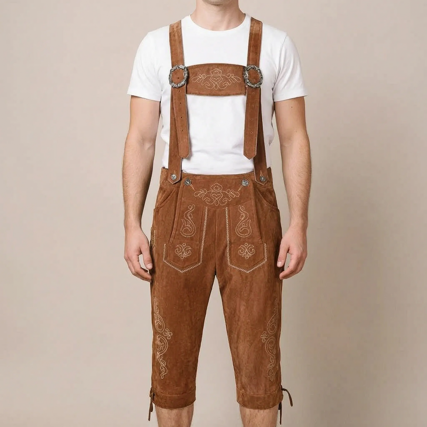 BavarianTide | Klassische Kniebundhose Mit Traditioneller Stickerei