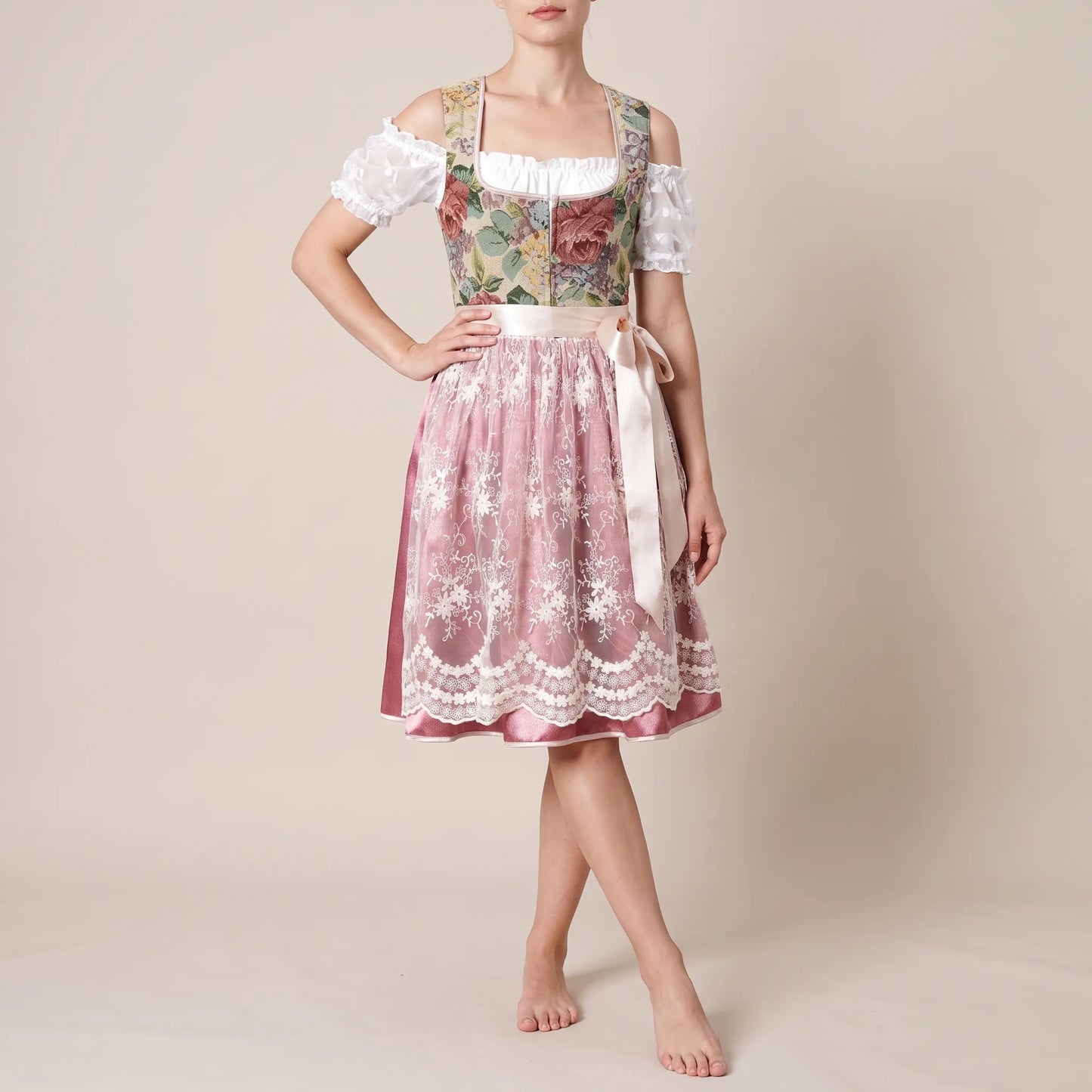 Bavarique | Klassisches Dreiteiliges Dirndl Damen