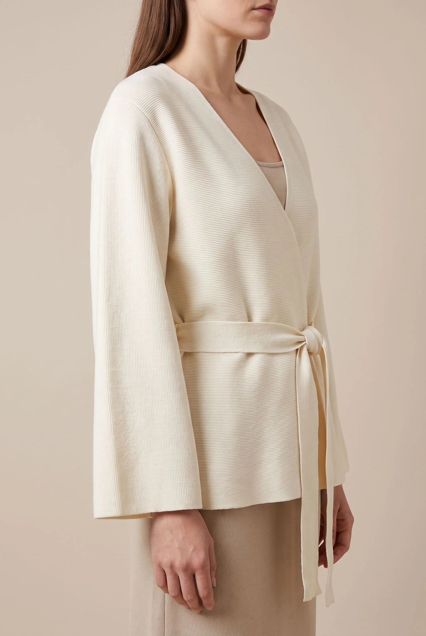 Belthaven | Eleganter Strickblazer Mit Bindegürtel