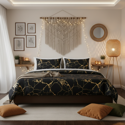 Biancheria Da Letto Silvera | Set Copripiumino Matrimoniale Elegante