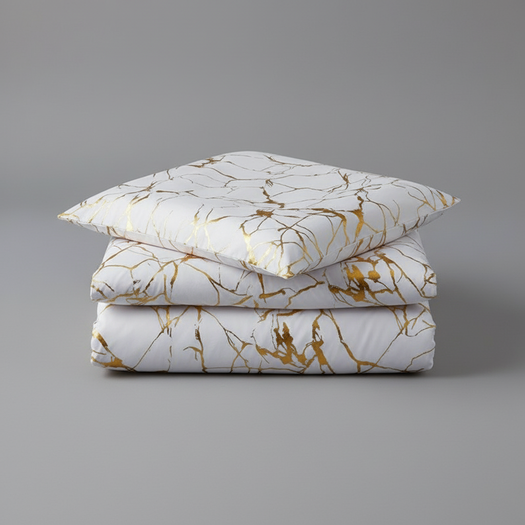 Biancheria Da Letto Silvera | Set Copripiumino Matrimoniale Elegante