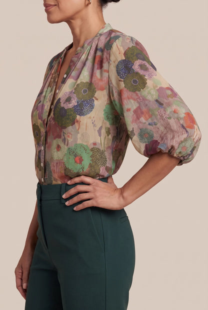 Bloomira | Weit Geschnittene Florale Damenbluse