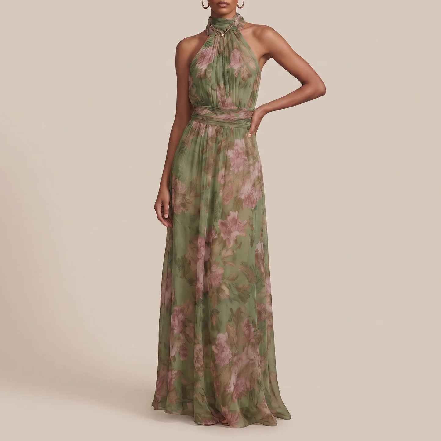 Bloomis | Bodenlanges Maxikleid Mit Floralem Muster