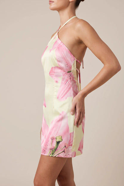 Bloomly | Elegantes Sommerkleid Mit Halterneck