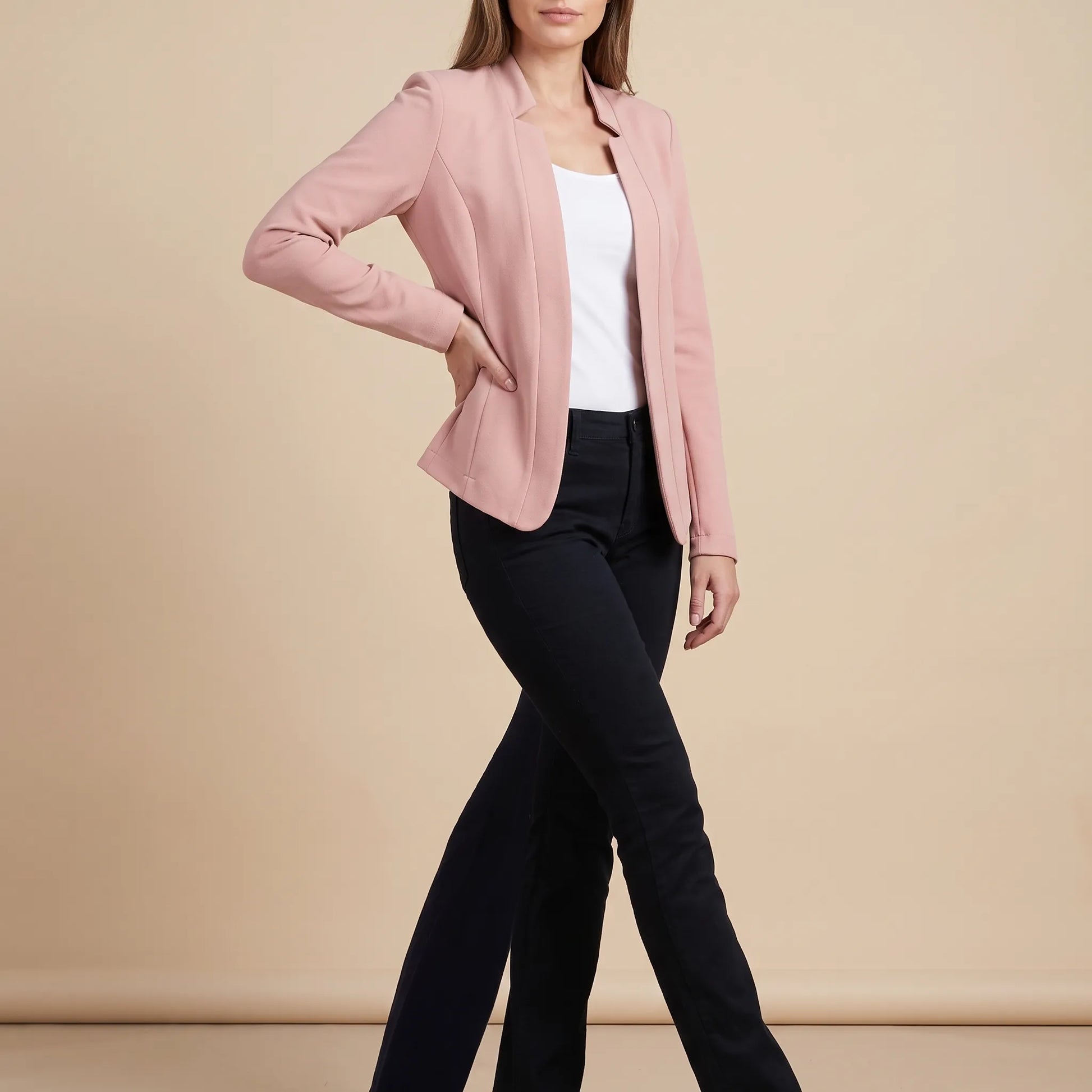BlushBlazer | Lockerer Offener Damenblazer