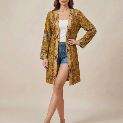 Bohora | Leichter Bedruckter Sommer-Cardigan