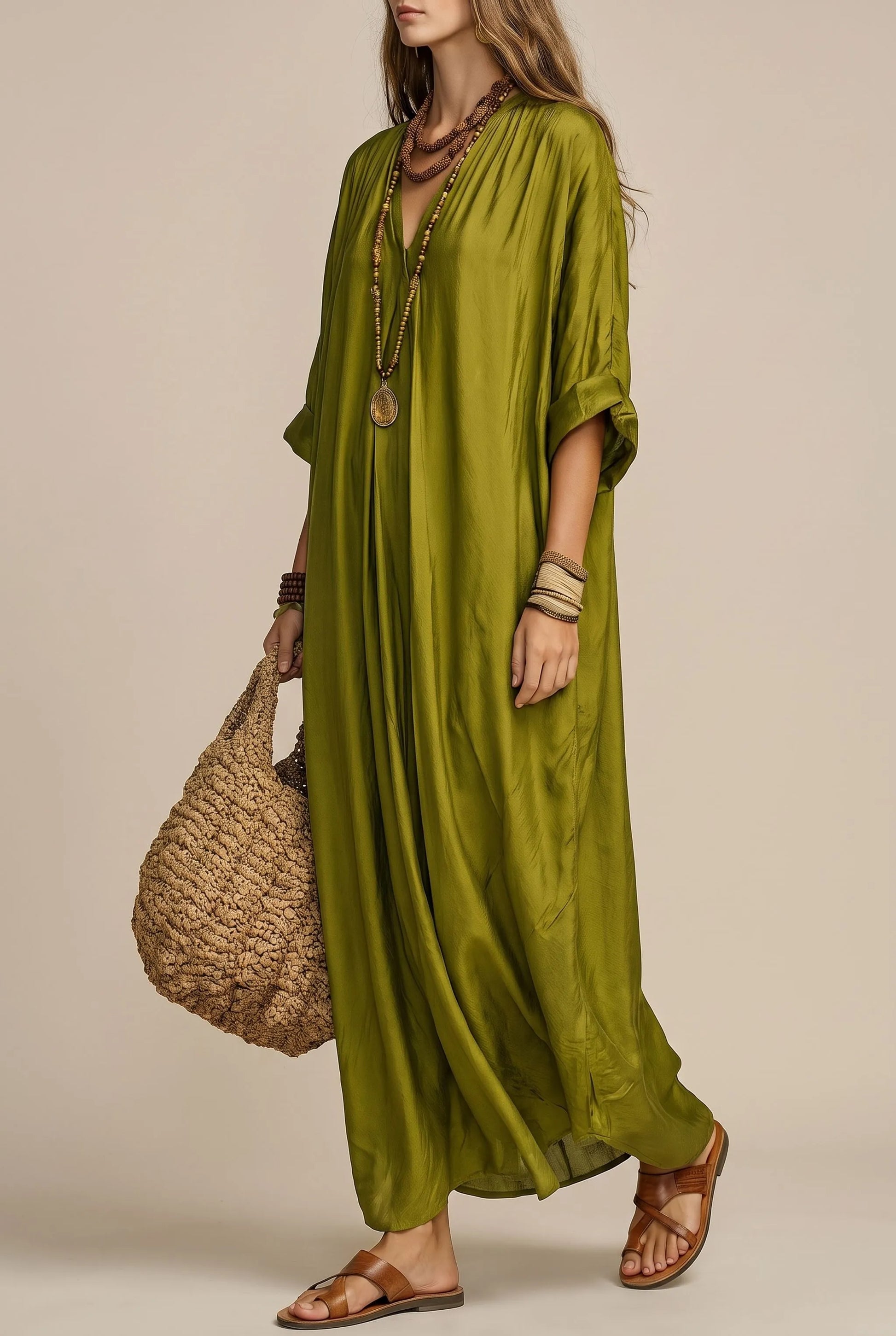 Bohove | Locker Fallendes Maxikleid Im Bohemian-Stil