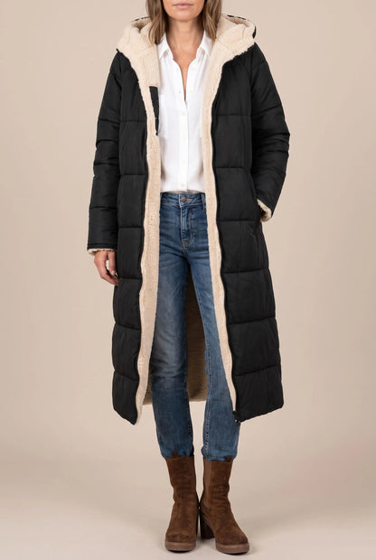 Borealix | Langer Gesteppter Wintermantel Für Damen