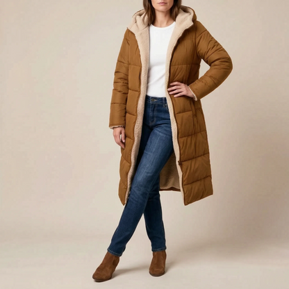 Borealix | Langer Gesteppter Wintermantel Für Damen