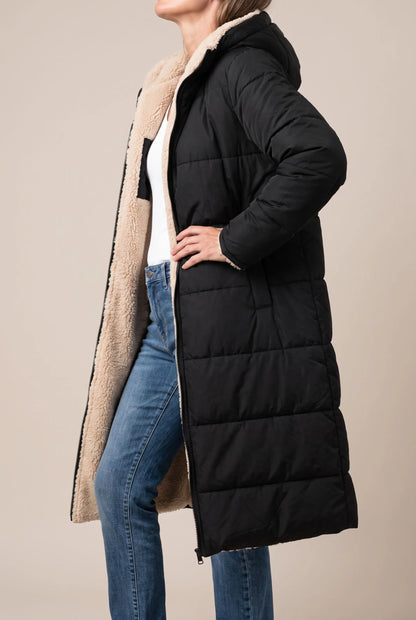 Borealix | Langer Gesteppter Wintermantel Für Damen