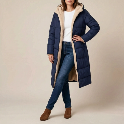 Borealix | Langer Gesteppter Wintermantel Für Damen