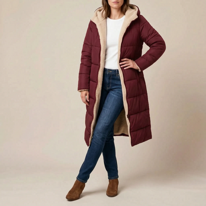 Borealix | Langer Gesteppter Wintermantel Für Damen