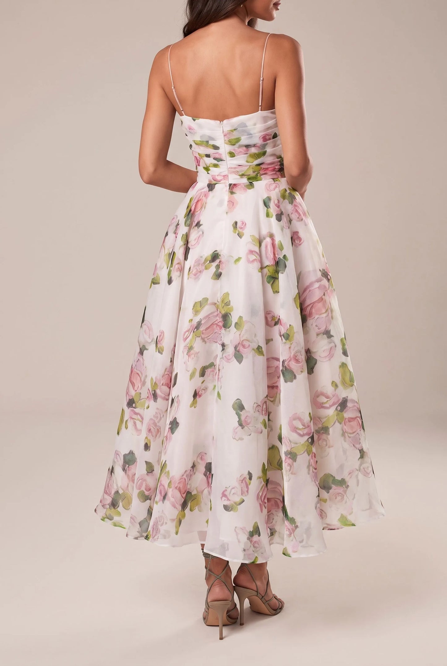 Botana | Romantisches Midikleid Mit Floralem Muster