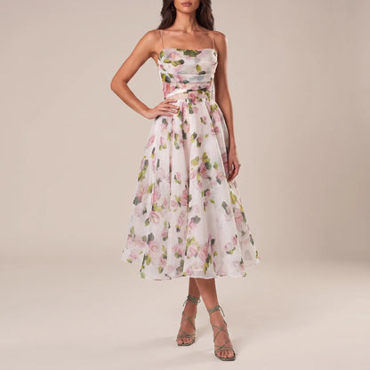 Botana | Romantisches Midikleid Mit Floralem Muster