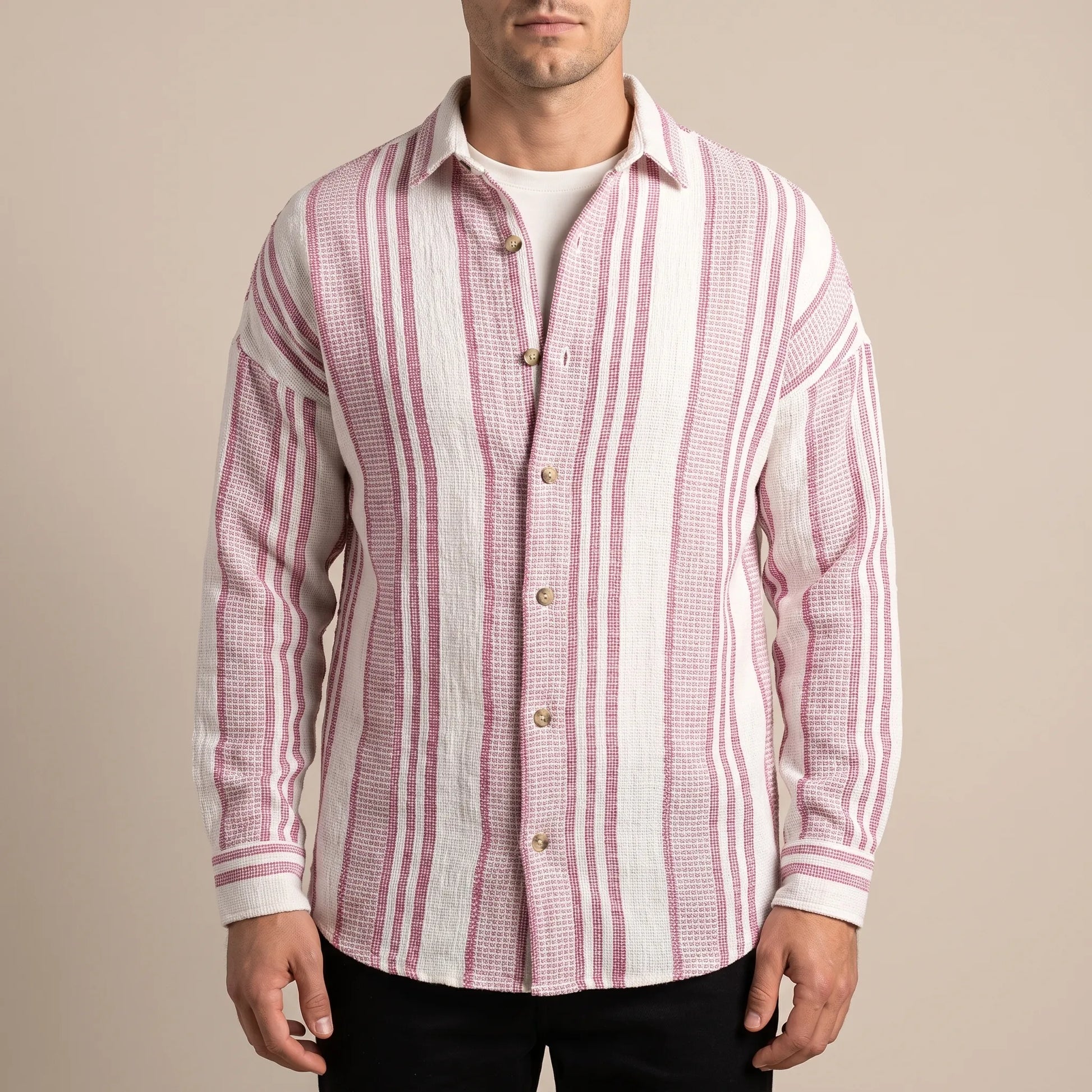 BreezeShirt | Lässiges Gestreiftes Sommerhemd