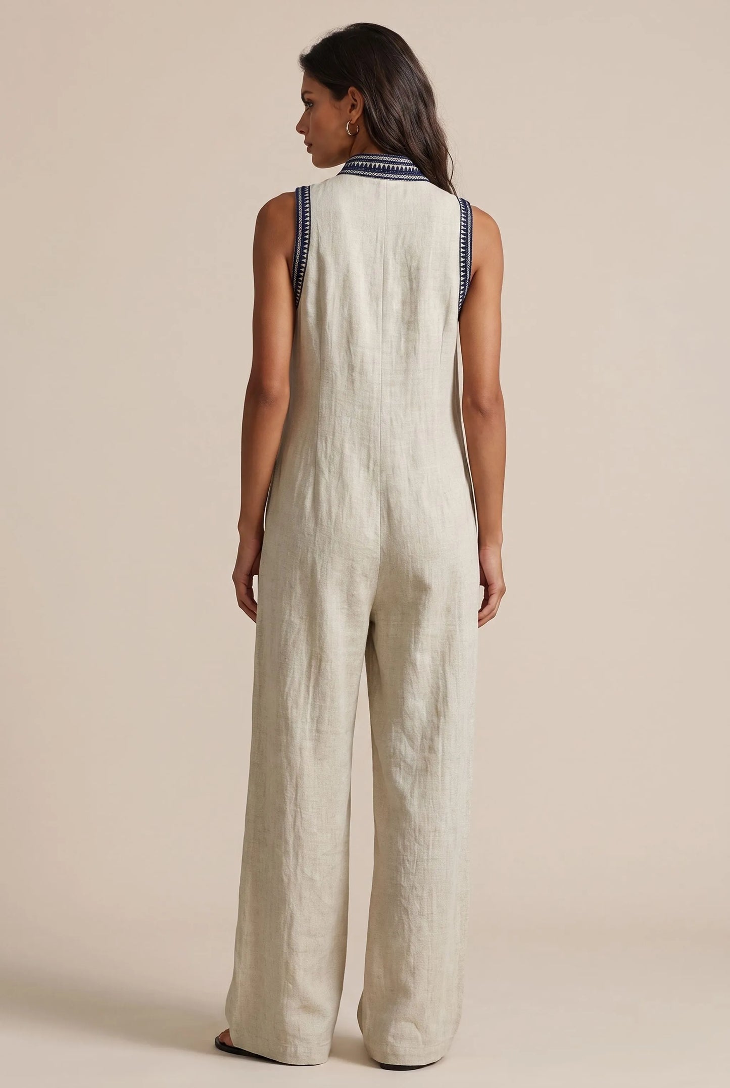 Breezia | Ärmelloser Weiter Sommer-Jumpsuit