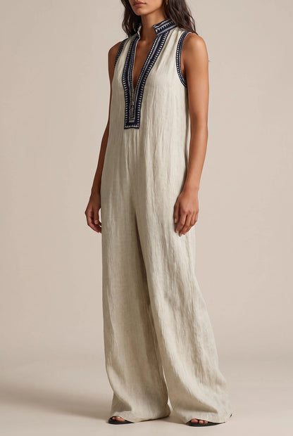 Breezia | Ärmelloser Weiter Sommer-Jumpsuit