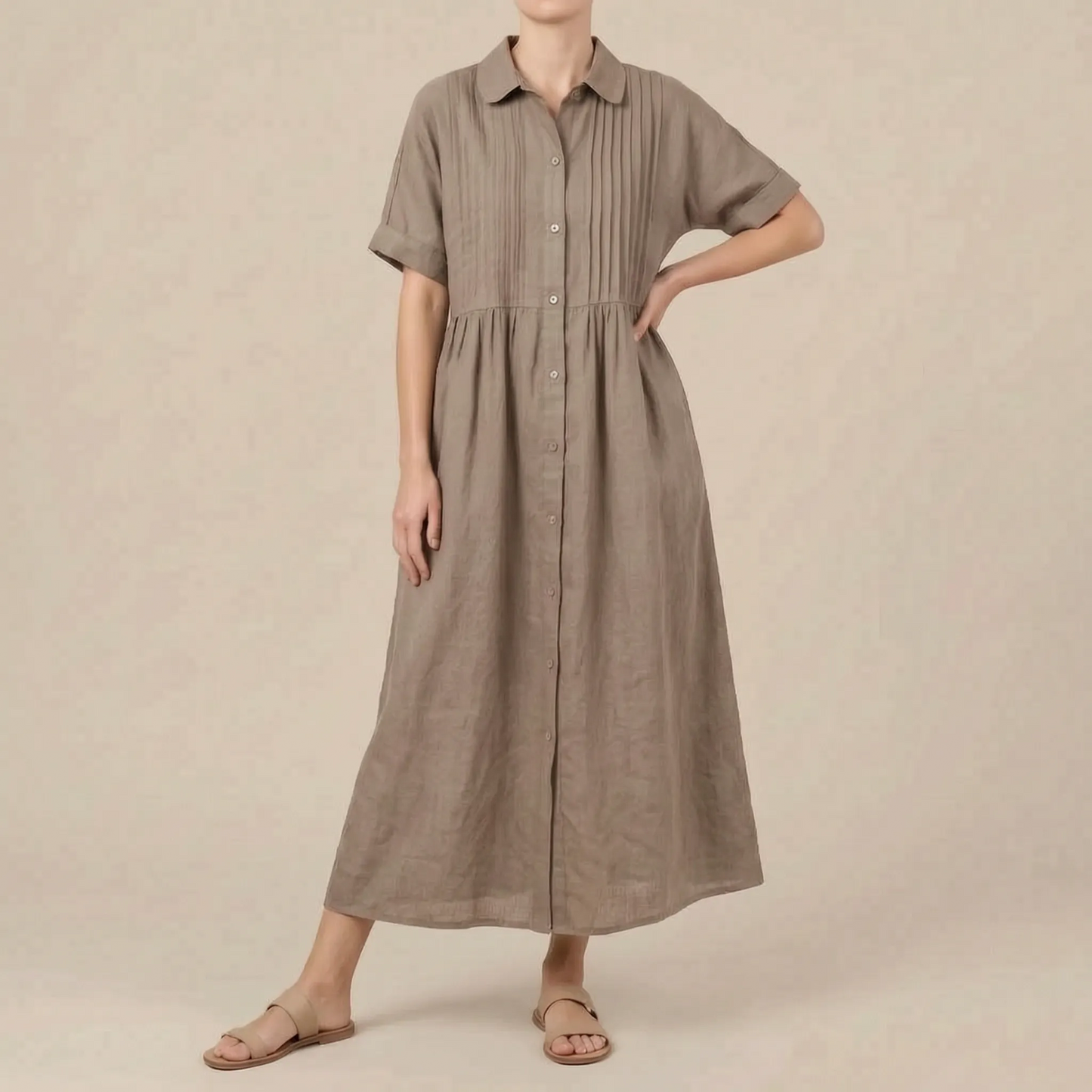 Brezeo | Weit Geschnittenes Maxikleid