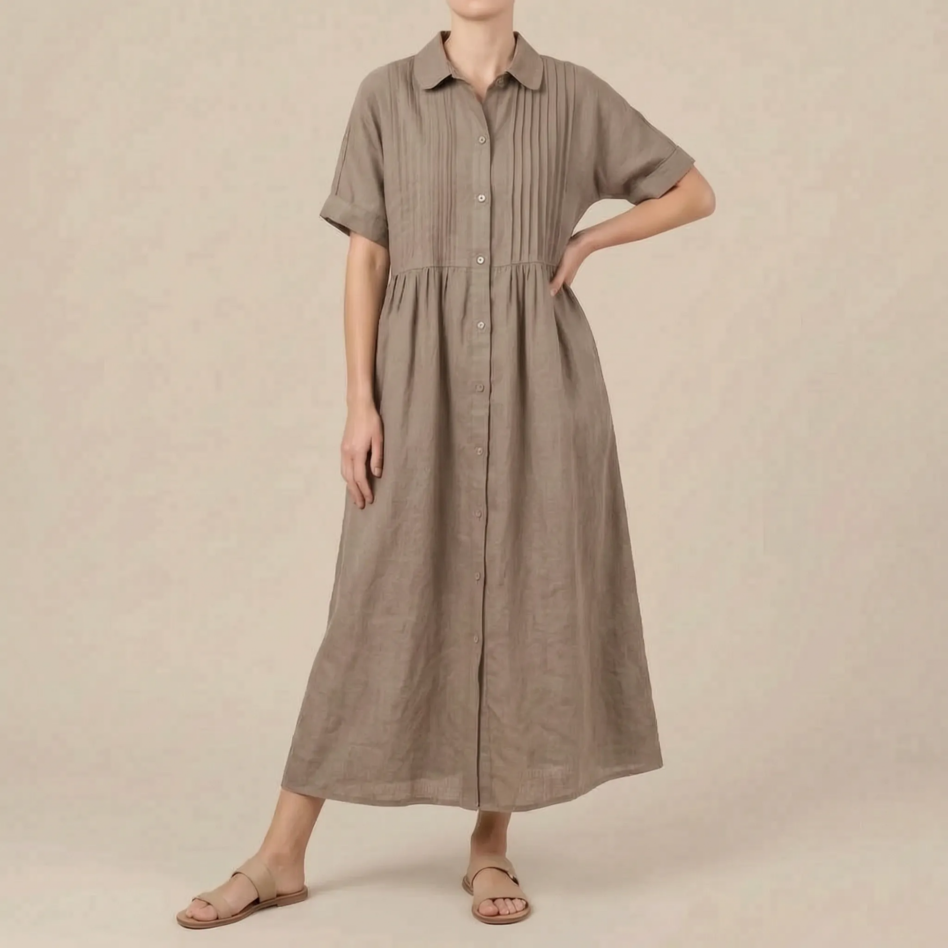 Brezeo | Weit Geschnittenes Maxikleid