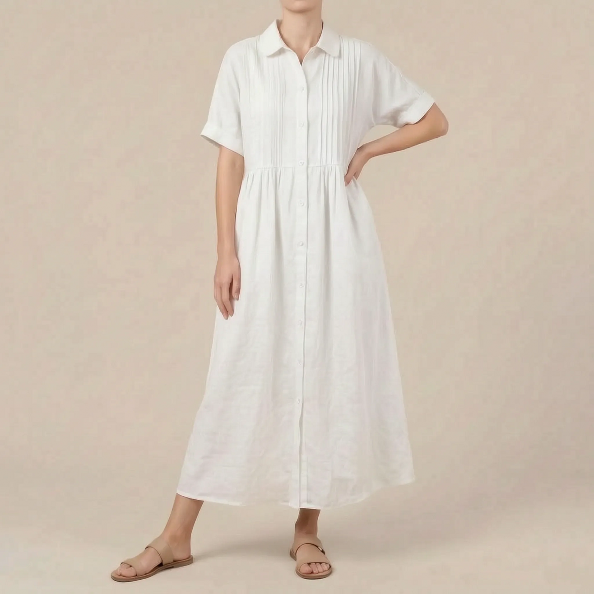 Brezeo | Weit Geschnittenes Maxikleid
