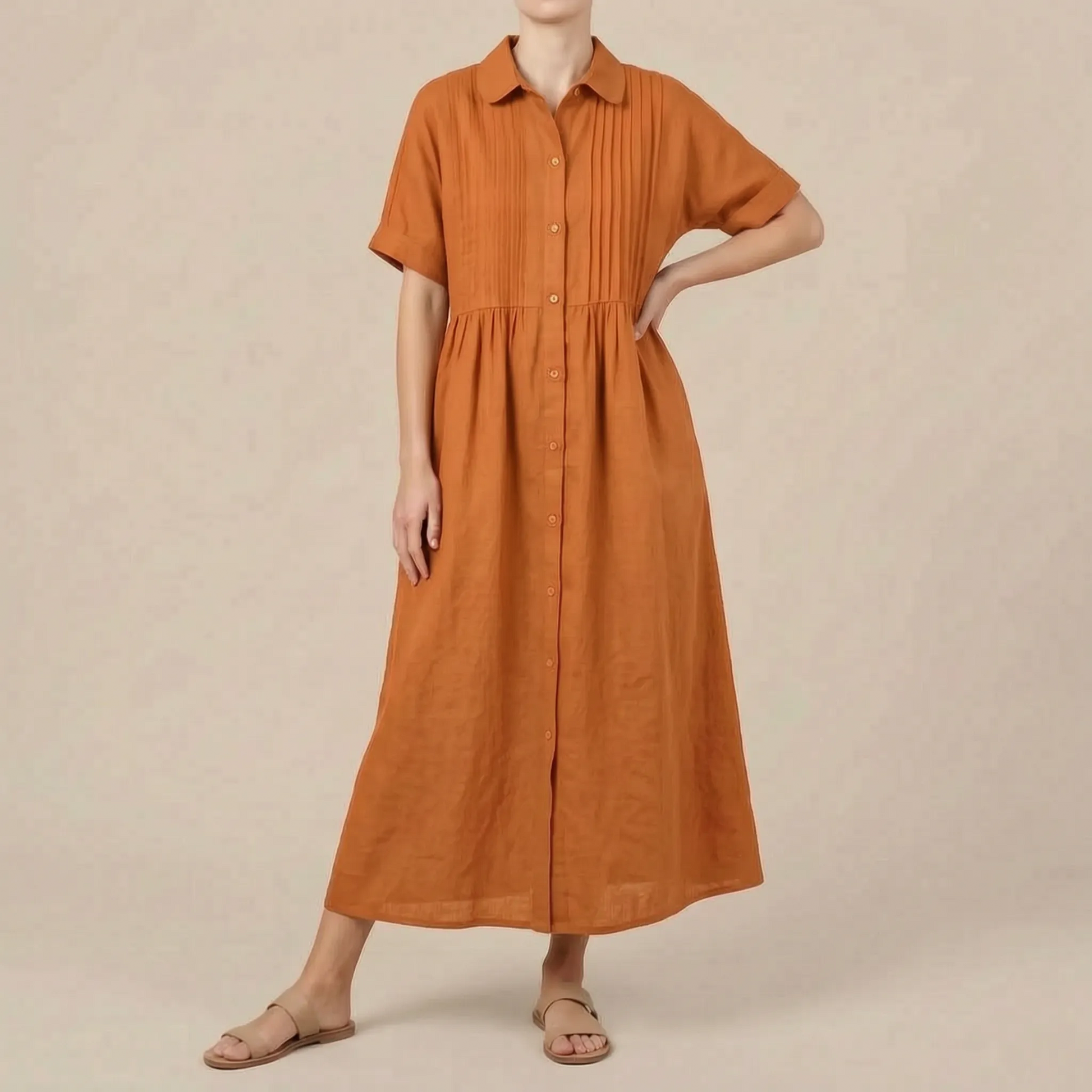 Brezeo | Weit Geschnittenes Maxikleid