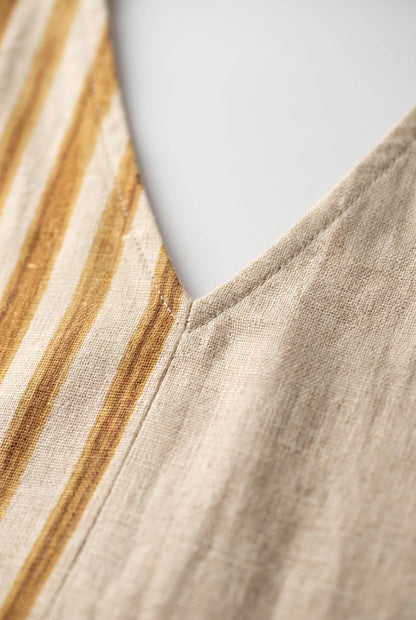 Brisa | Legeres Maxikleid Mit Grafischem Streifenmuster