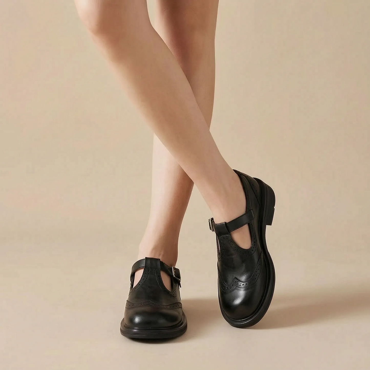 Brogalia | Bequeme Spangenschuhe Im Vintage-Stil