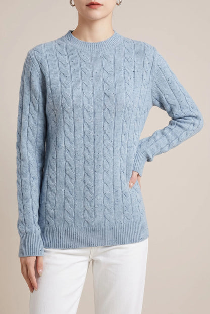CableChic | Klassischer Zopfmuster Pullover