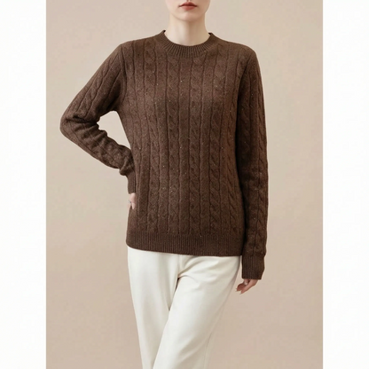 CableChic | Klassischer Zopfmuster Pullover