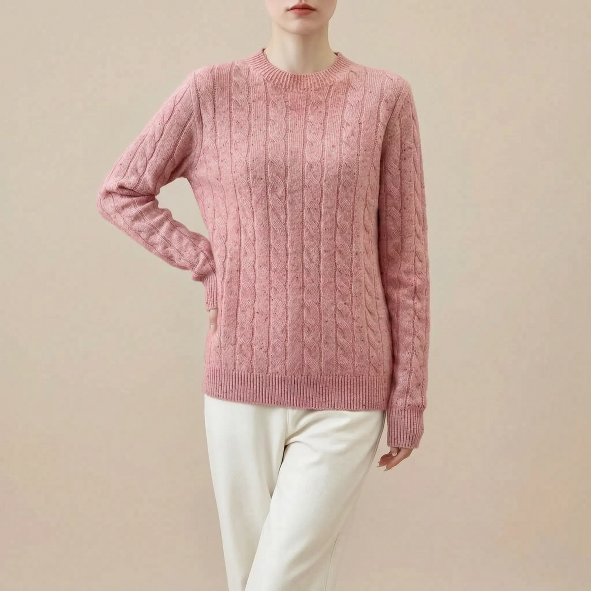 CableChic | Klassischer Zopfmuster Pullover