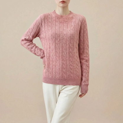 CableChic | Klassischer Zopfmuster Pullover