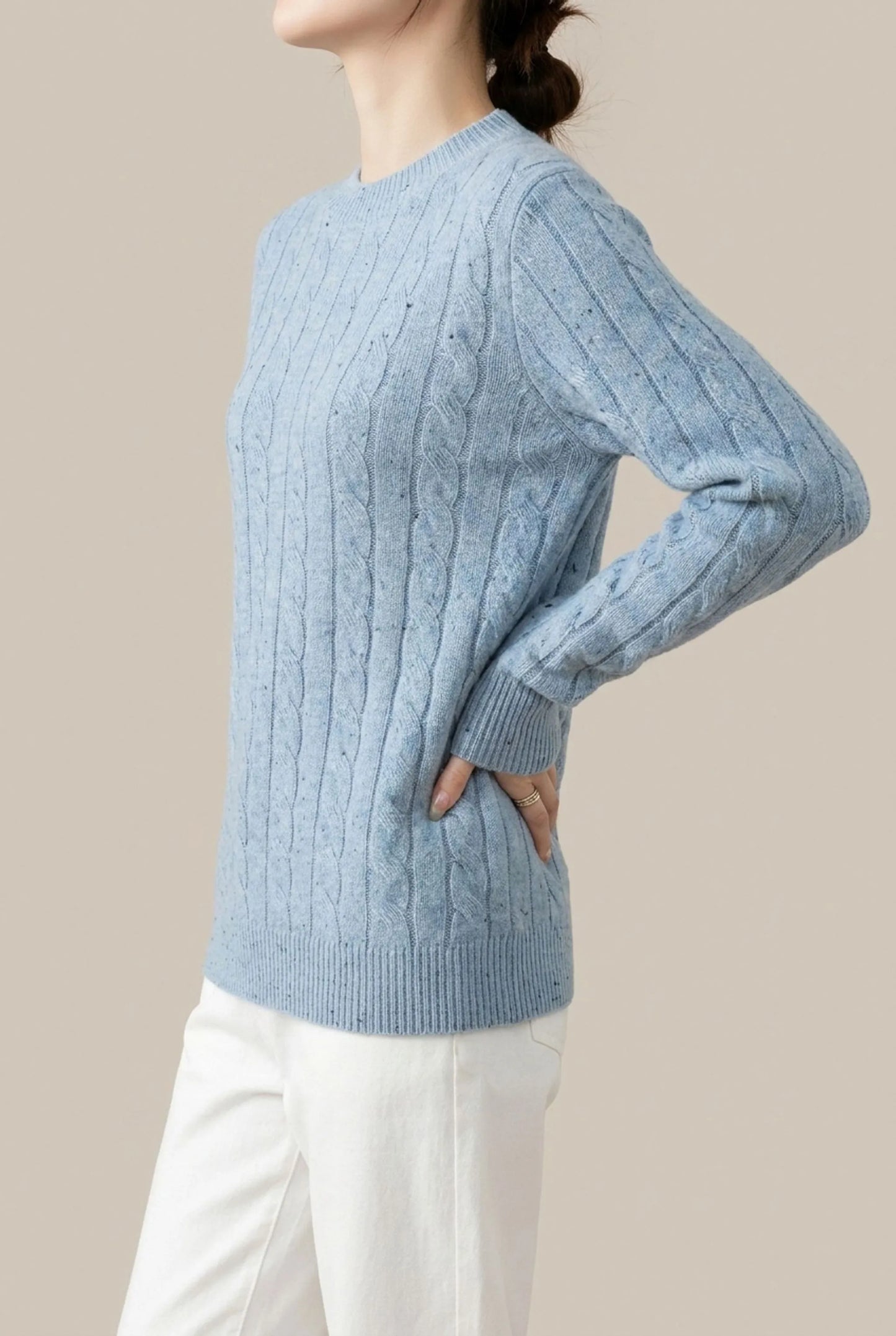 CableChic | Klassischer Zopfmuster Pullover