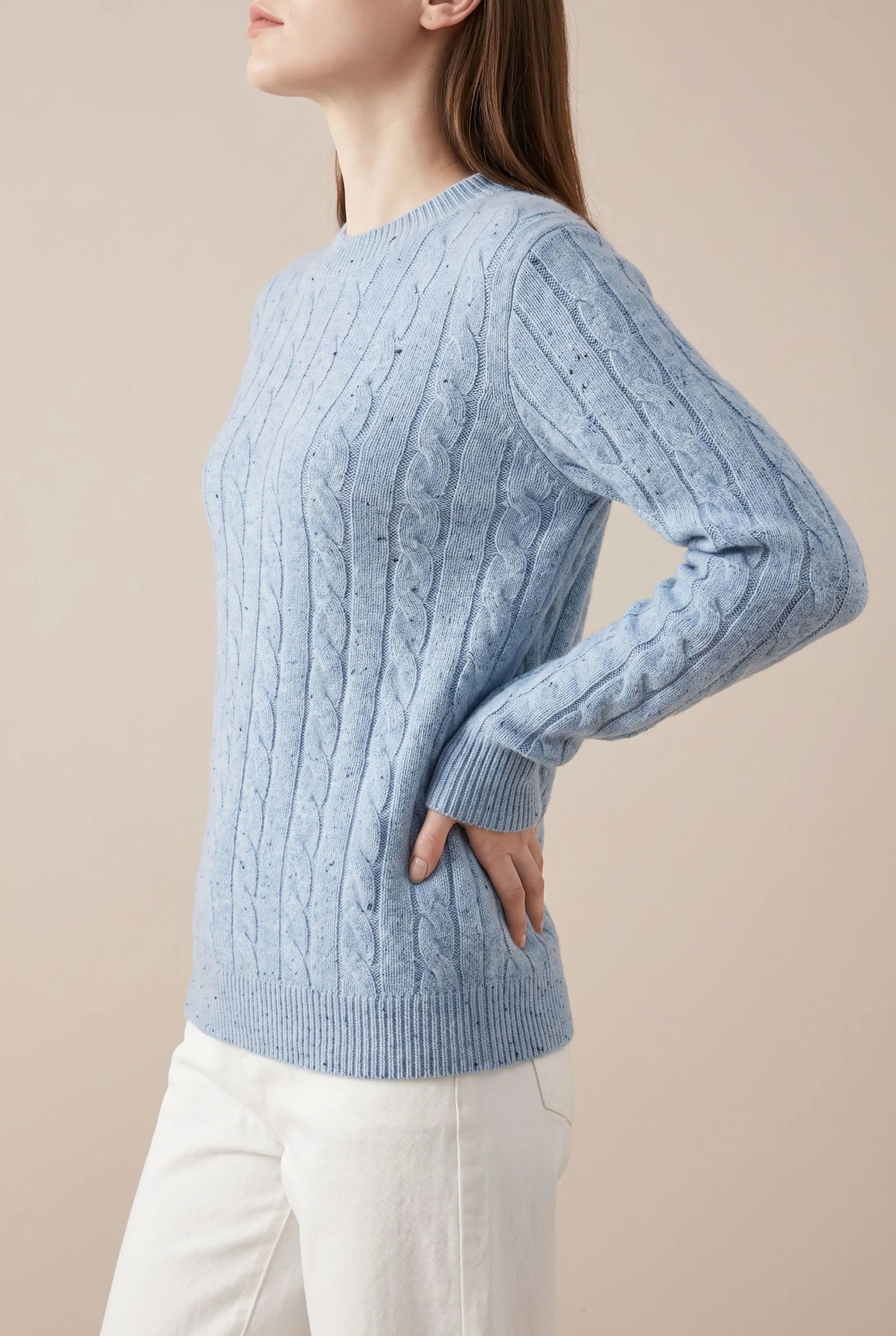CableChic | Klassischer Zopfmuster Pullover