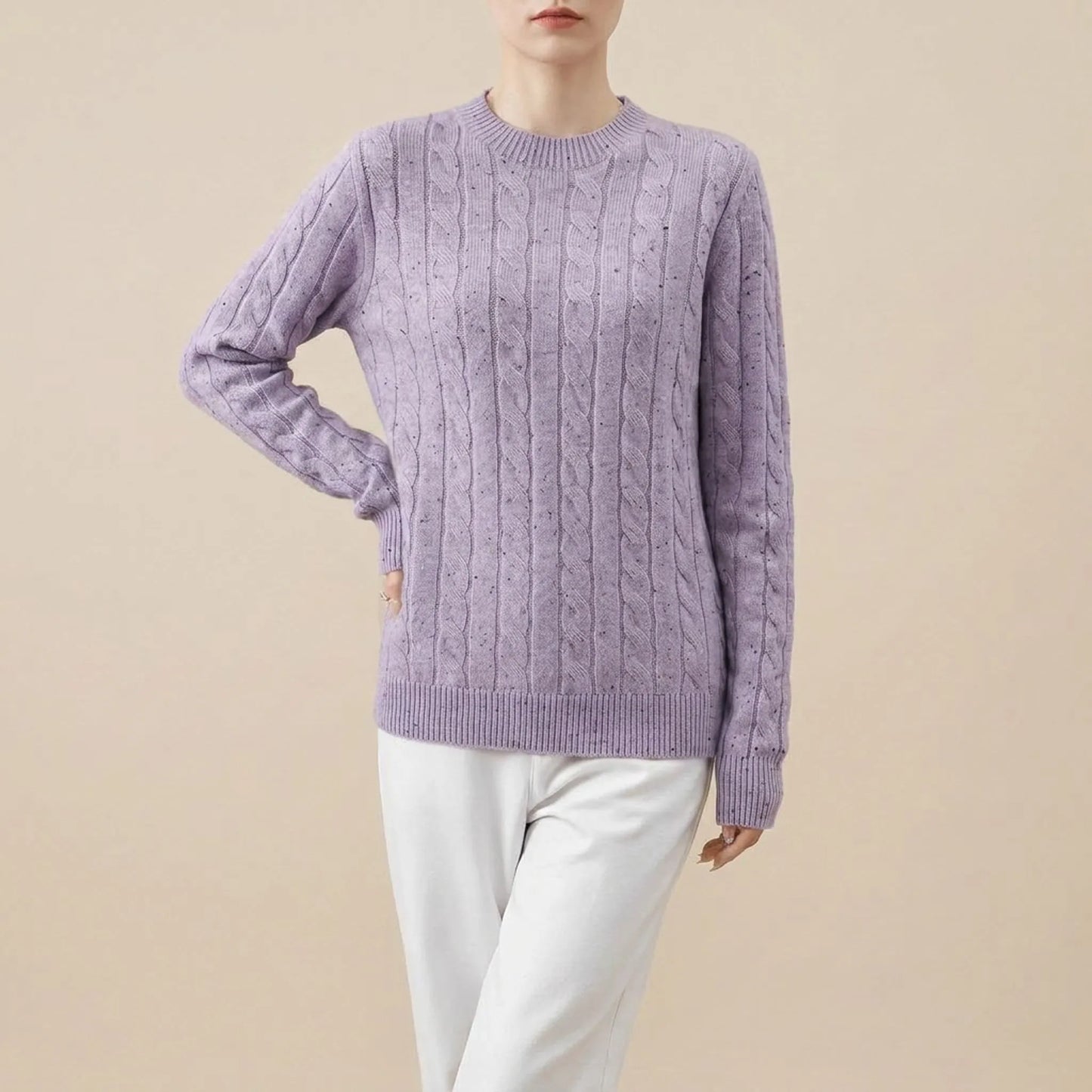 CableChic | Klassischer Zopfmuster Pullover