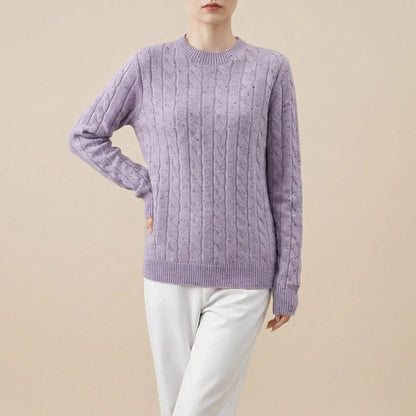 CableChic | Klassischer Zopfmuster Pullover