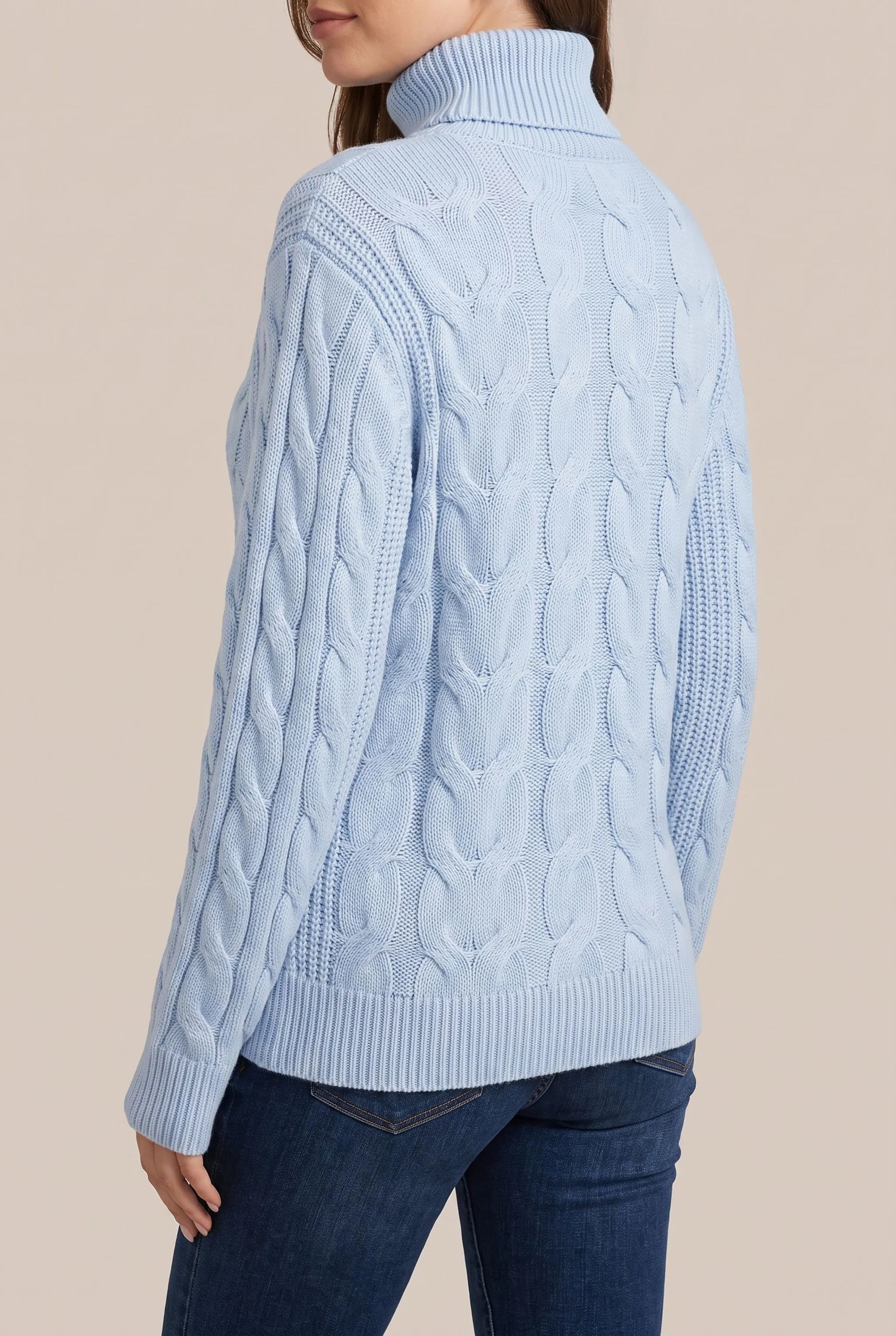 CableKnit | Locker Geschnittener Zopfmusterpullover