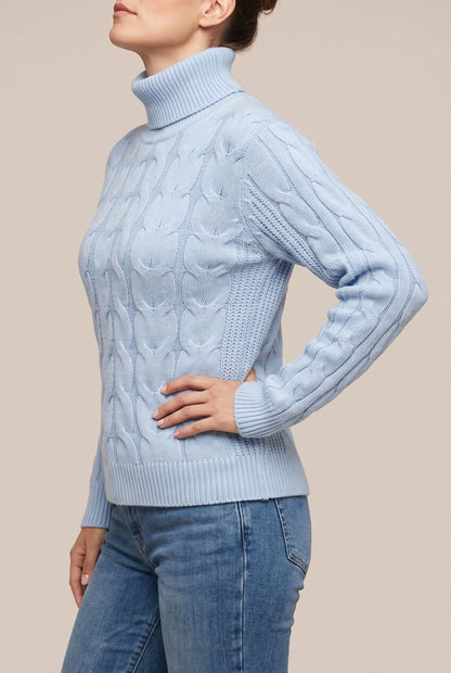 CableKnit | Locker Geschnittener Zopfmusterpullover