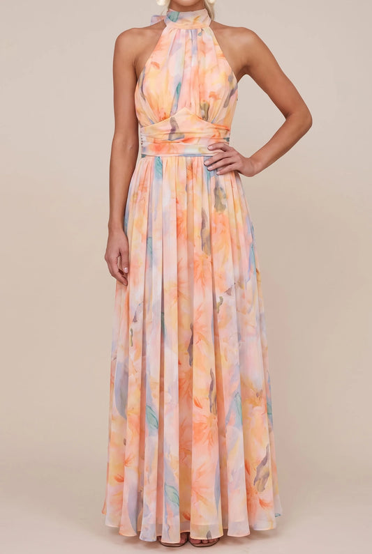 Caelia | Leichtes Maxikleid Mit Sommerlichem Blumenmuster
