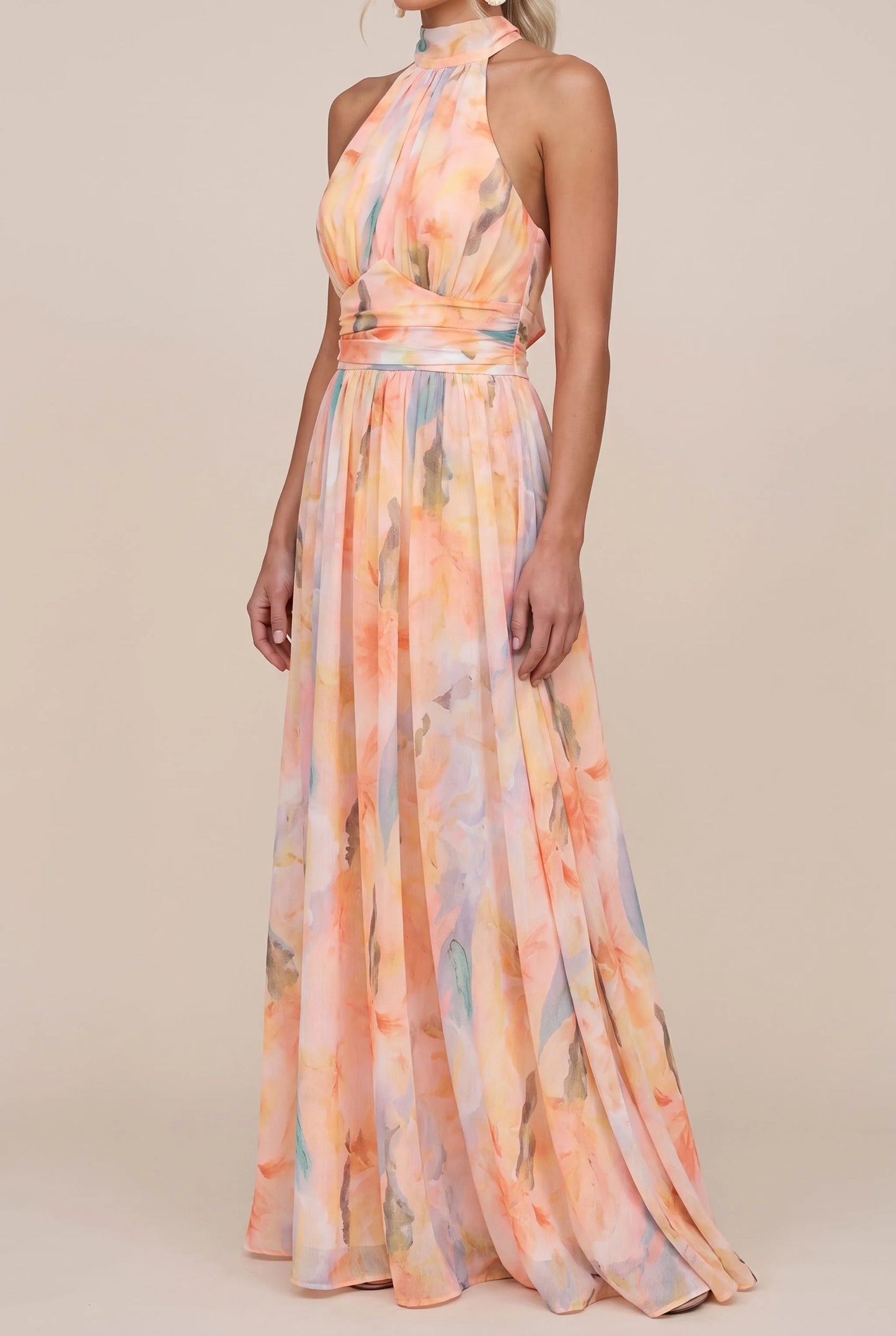 Caelia | Leichtes Maxikleid Mit Sommerlichem Blumenmuster