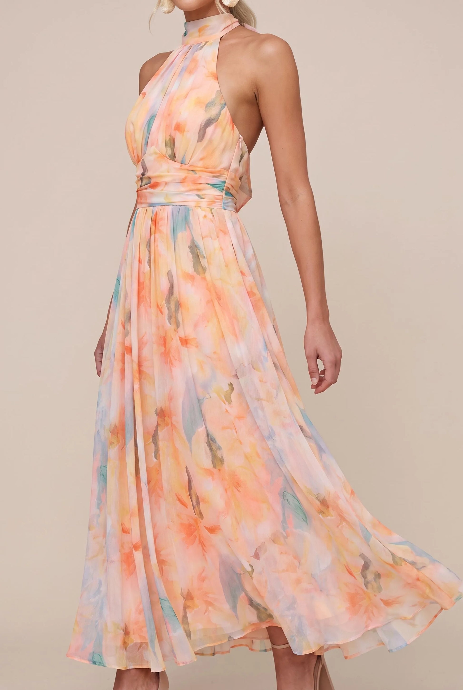 Caelia | Leichtes Maxikleid Mit Sommerlichem Blumenmuster