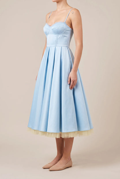 Caelis | Elegantes Midikleid Mit Korsettdetails