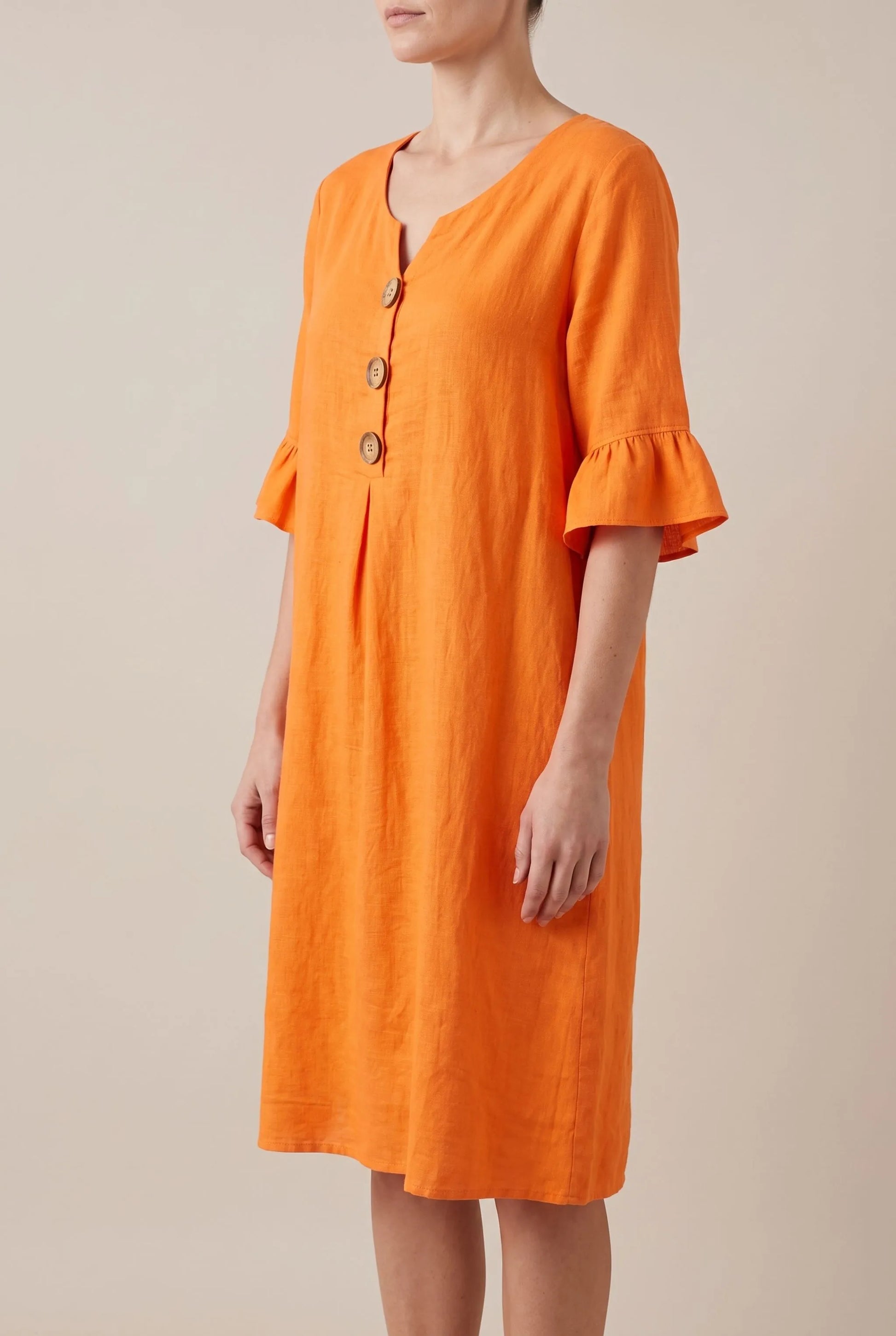 Caleo | Elegantes Sommerkleid Mit V-Ausschnitt